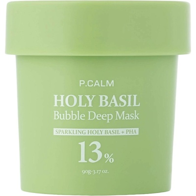 P.Calm Holy Basil Bubble Deep Mask Čistící bublinková maska 90 g
