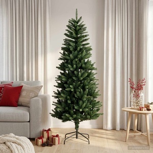 vidaXL Artificial Hinged Christmas Tree 120 см PE и PVC Зелено (42052632)