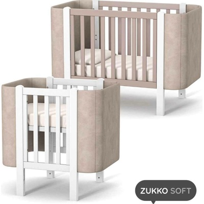Gekko Kids kolébka Zukko Soft cappuccino / bílá