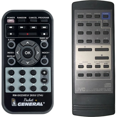 GENERAL Jvc rm-sx263u, rm-sx230eu - дистанционно управление дубликат (rm-sx263u, rm-sx230eu)