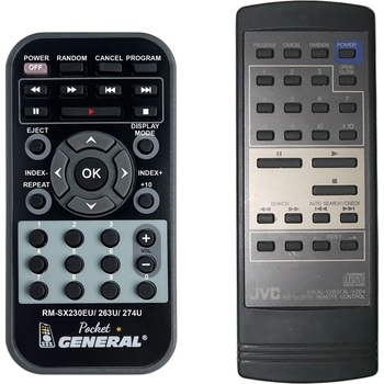 GENERAL Jvc rm-sx263u, rm-sx230eu - дистанционно управление дубликат (rm-sx263u, rm-sx230eu)