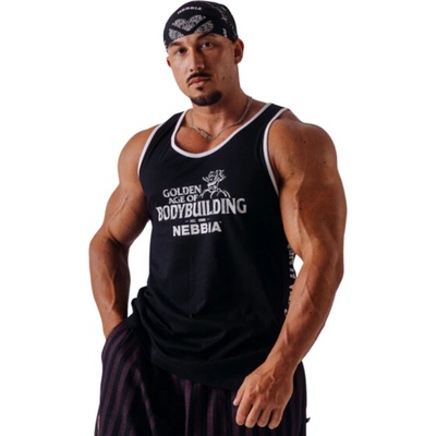 Nebbia NEBBIA x Olympia Muscle Back Stringer tílko 948 černé