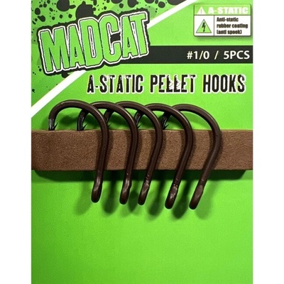 Madcat Pellet Hook A Static Brown veľ.1 5 ks