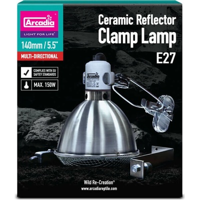 Arcadia Reflector Clamp Lamp Steel 14 cm
