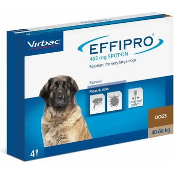Virbac Effipro Ефипро spot on за кучета от 40 до 60кг, 1 пипета
