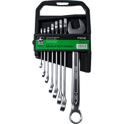 GK Tools Sada očkoplochých klíčů matné 6-22 mm 8 dílů P16142