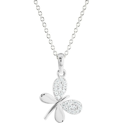 Gemmax Řetízek s motýlkem z bílého zlata GLSWB-39061-39271