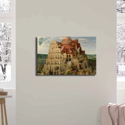 ASIR Obraz na plátně Pieter Bruegel -Velká věž Babilonská