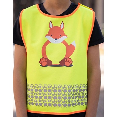 Korntex Wildlife detská reflexná vesta KX119K Fox Yellow