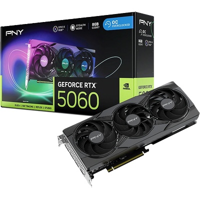 PNY GeForce RTX 5060 EPIC-X RGB OC 8GB GDDR7 128bit (VCG50608TFXXPB1-O)