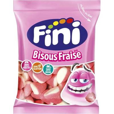 Fini Bisous Fraisë žvýkací bonbony jahoda 90 g