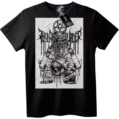 NOONEBRAND Тениска Вечно Страдание Череп - 3XL, White