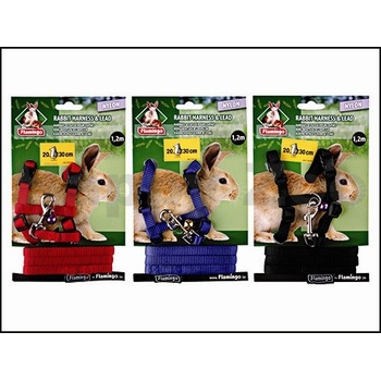 Karlie Flamingo nylonový postroj s vodítkem pro králíky 1,2 m