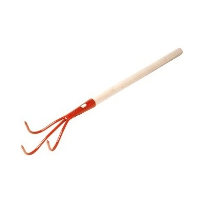 Kypřič 3 hrotý s násadou 50 cm Rosteto - oranžová
