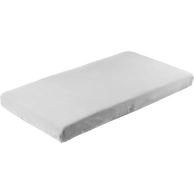 Sensillo Бебешки чаршаф с ластик Sensillo - 120 х 60 cm, сив (SILLO-2201)