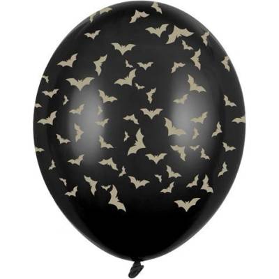 Party Deco Латексови Балони, Черни с Прилепи (sb14p-292-010-6)