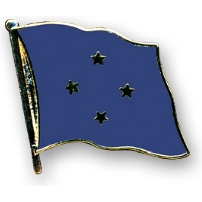 Odznak (pins) 20mm vlajka Mikronézia - farebný