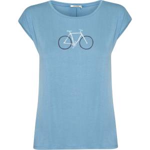 GreenBomb Дамска тениска GreenBomb Women's Bike Handdrawn Timid T-shirt - Glacier Blue - размер XS (916-6997-0111)