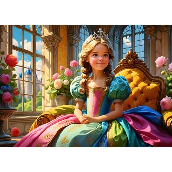 Alipson Puzzle - Puzzle The Princess on her Throne - 500 piese