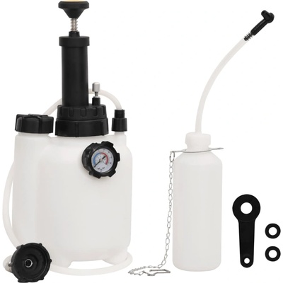 vidaXL Обезвъздушител за спирачки, бяло и черно, 3 л (210781)