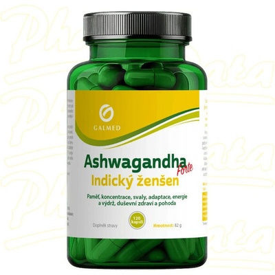 Galmed Ashwagandha Forte Indický ženšen 120 kapslí