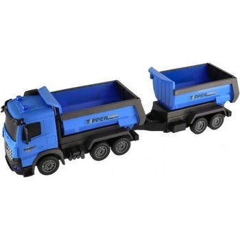 Teddies Камион с ремарке пластмаса 50см с инерционен механизъм