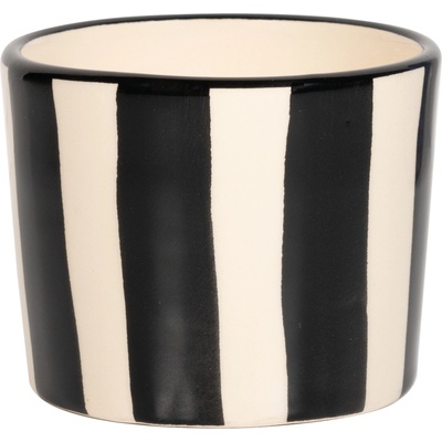 Zafferano Чаша халба Lido Righe раирана 230 мл черна (RIG0110)