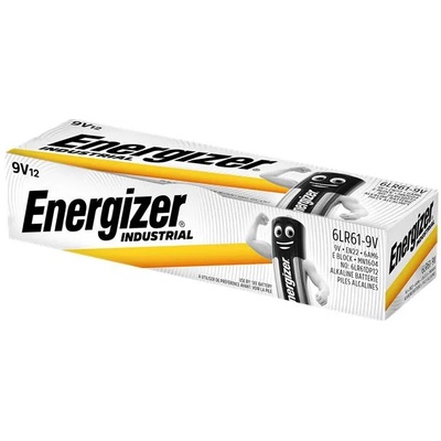 Energizer Батерия, 9v, 12 бр. , energizer "Алкална индустриална" e000191207 (e000191207)