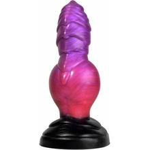 Sinnovator Warrior Dragon Platinum Silicone Dildo Medium prémiové silikónové dildo s Vac-U-Lock 23,1 x 6,6–8,4 cm