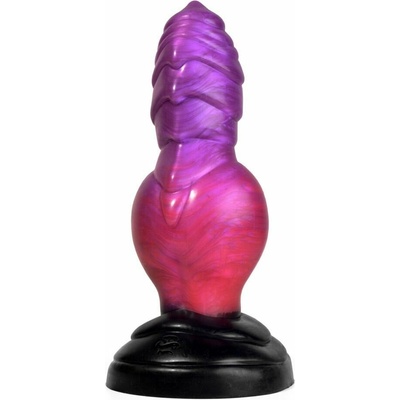 Sinnovator Warrior Dragon Platinum Silicone Dildo Medium prémiové silikónové dildo s Vac-U-Lock 23,1 x 6,6–8,4 cm