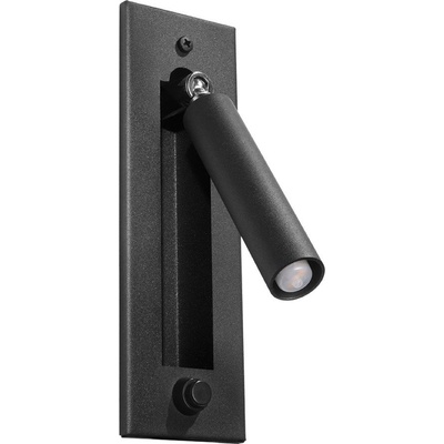 Sollux Черна метална стенна лампа Chimery - Sollux (NL.0956)