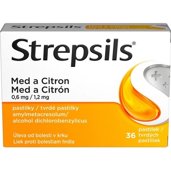 STREPSILS MED A CITRON ORM 0,6MG/1,2MG PAS 36