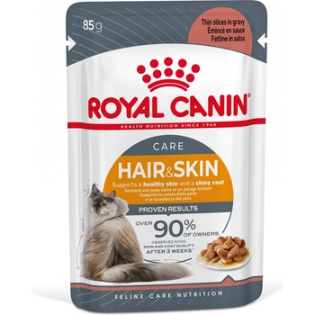 Royal Canin Hair&Skin Care 12x85g мокра храна в сос за възрастни котки, здрава кожа, красива козина