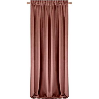BytoTex Sametový závěs Anisa 135x250 cm na pásce - růžový II