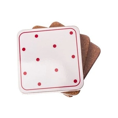 Dakls podložka pod šálek Puntíky bílá 10x10cm 6 ks