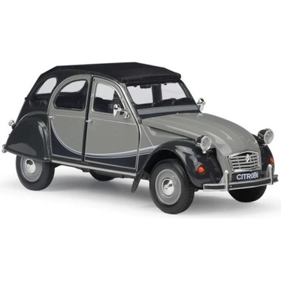 Welly Citroen 2CV 6 Charleston Šedo-černý 1:24
