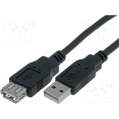 VCOM CU202-B-015-PB USB 2.0, USB A zásuvka, USB A vidlice, 1,5m