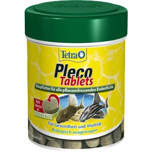 TETRA Pleco Tablets (Тетра Плеко Таблетс) е таблетизирана основна храна за растителноядни дънни риби