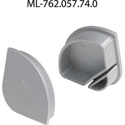 ML-762.057.74.0 Koncovka pro RL2 bez otvoru, stříbrná barva, 1ks
