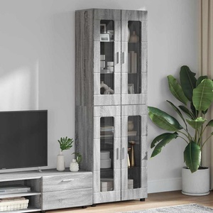 vidaXL Висок шкаф FLORIN 60 x 35 x 182 см Сив Сонома (3397910)