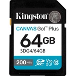 Kingston SDXC Canvas Go Plus 64GB C10/UHS-I/U3/V30 SDG4/64GB