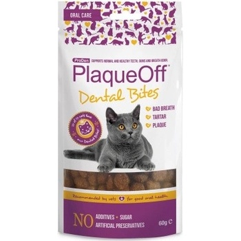 PlaqueOff DENTAL BITES CAT 60 G