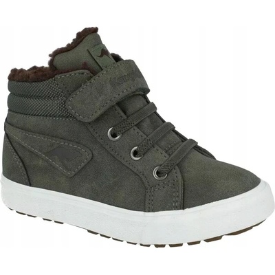 KangaROOS zateplené kotníkové boty 01400 olivové