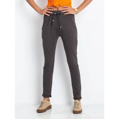 Basic dámské tepláky rv-dr-3698.08x-dark grey