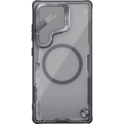 Nillkin Iceblade Prop Magnetic Hard Case - хибриден удароустойчив кейс с MagSafe за Samsung Galaxy S25 Ultra (черен-прозрачен)