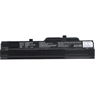 Cameron Sino Батерия за MSI Wind 90, Wind U100, Wind U120, Medion MD96891 и други, 4400 mAh, Li-Ion (CS-MSU100HB)