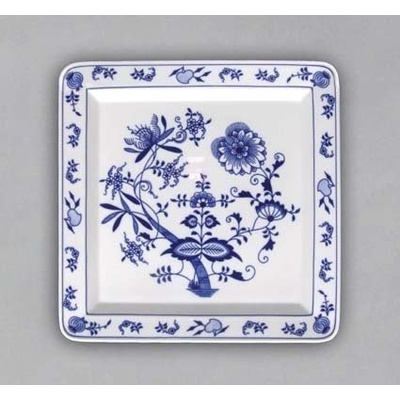 Cibulák Talíř čtyřhranný 27,5 x 27,5 cm 1030g Originál Český porcelán Dub
