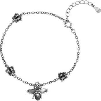 Silenti Jewelry Сребърна гривна "Пчела
