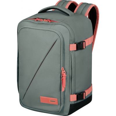 American Tourister TAKE2CABIN Batoh šedý Sage/Coral 24L