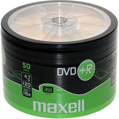 Maxell Оптичен носител DVD+R 4.7GB, Maxell, 50 бр (ML-DDVD+R4,7-50-SH)